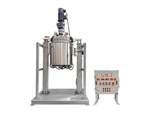 200L防爆不銹鋼電動(dòng)升降翻轉(zhuǎn)油浴電加熱反應(yīng)釜已完工發(fā)往焦作