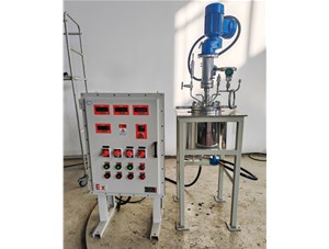 2L防爆高溫不銹鋼夾套外循環(huán)反應(yīng)釜已完工發(fā)往眉山